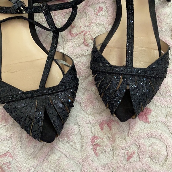 Zara black glitter Strappy sandals RARE!!! - Picture 7 of 7